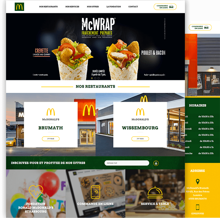 site web McDonald's