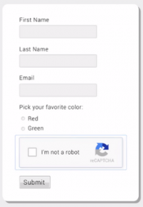 Visuel captcha no captcha