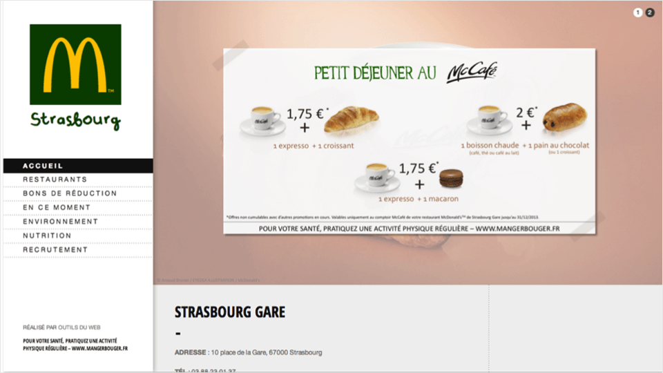 opération digitale mccafé