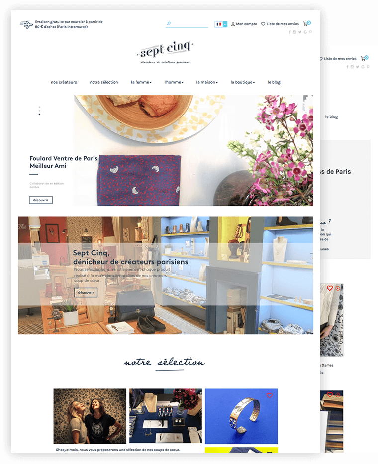 création site e-commerce sept-cinq
